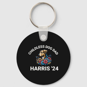 Dog Dad For Kamala Harris 2024 1 Key Ring