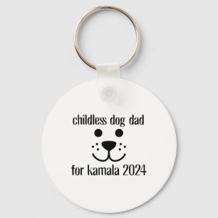 Dog Dad For Kamala Harris 2024 Key Ring