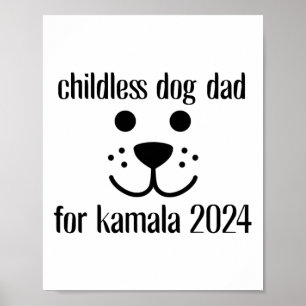 Dog Dad For Kamala Harris 2024 Poster