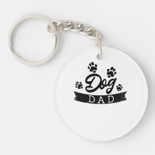 Dog Dad Funny Design - Gift idea for dogs owners o Key Ring