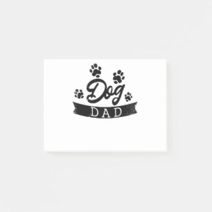 Dog Dad Funny Design - Gift idea for dogs owners o Post-it Notes