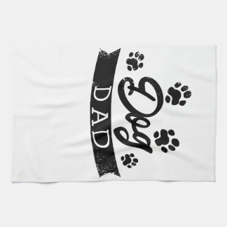 Dog Dad Funny Design - Gift idea for dogs owners o Tea Towel