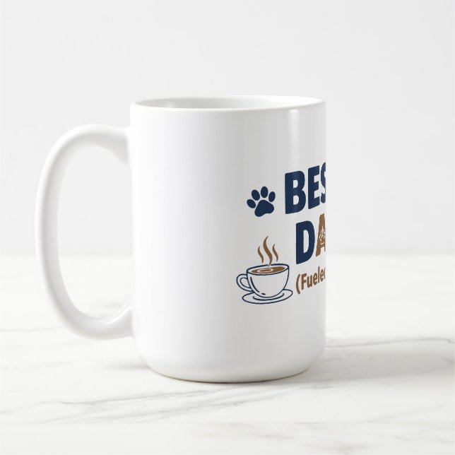 Dog Dad – Funny Dog Lover Gift Coffee Mug (Left)