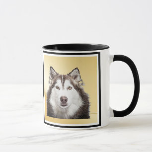 Dog Dad Funny Father's Day Pet Photo Black Inside Mug