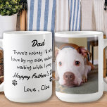 Dog Dad Funny Father's Day - Pet Photo Dog Humour Coffee Mug<br><div class="desc">Surprise Dad this Father's Day with this super cute dog dad mug . Dad ... There's nobody I'd rather have by my side , awkwardly waiting while I poop ! Personalise with the Dog Dad's favourite Pet Photo, and name . Dog Dad Funny Father's Day - Pet Photo Dog Humour...</div>