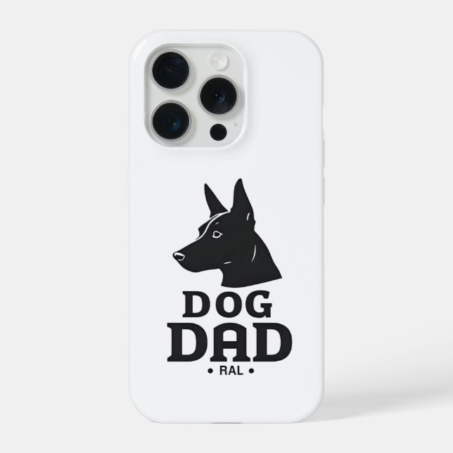Dog Dad Gifts for Him – Funny & Custom Gear iPhone Case (Back)