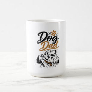 Dog Dad Golden Retriever Mountain Coffee Mug