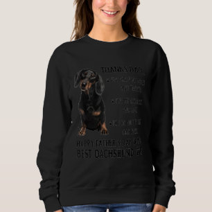 Dog Dad Happy Father's Day To The Best Dachshund D Sweatshirt