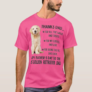 Dog Dad Happy Father's Day To The Best Golden Retr T-Shirt