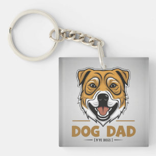 Dog Dad Keychain