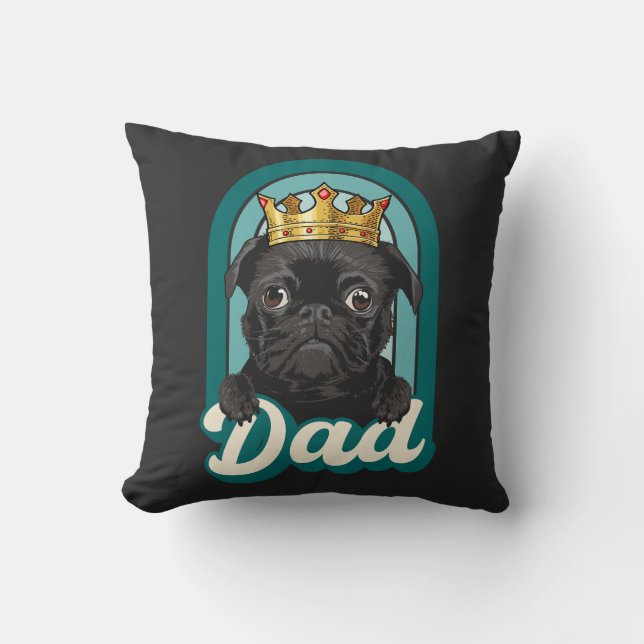 Dog dad, love dogs, love my pets  cushion (Front)