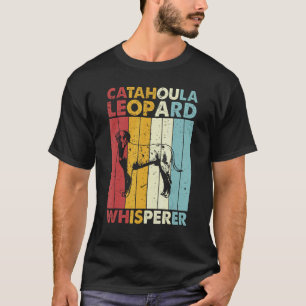 Dog Dad Mum Whisperer Vintage Catahoula Leopard T-Shirt