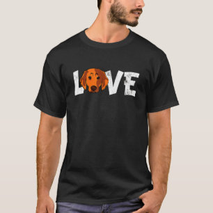 Dog Dad Owner Retriever Golden Love R T-Shirt