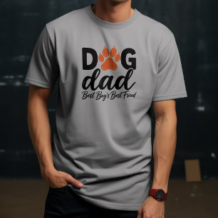 Dog Dad Paw Print Shirt   Bold Modern Design