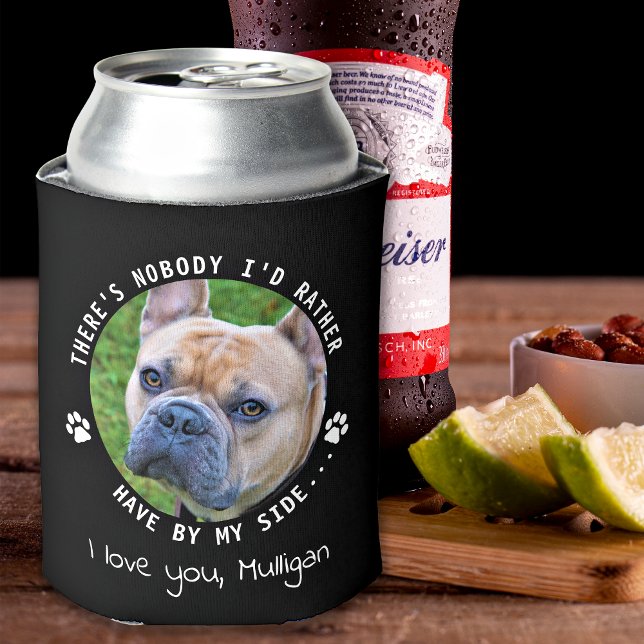 Dog Dad Personalised Pet Photo Funny Can Cooler (Creator Uploaded)