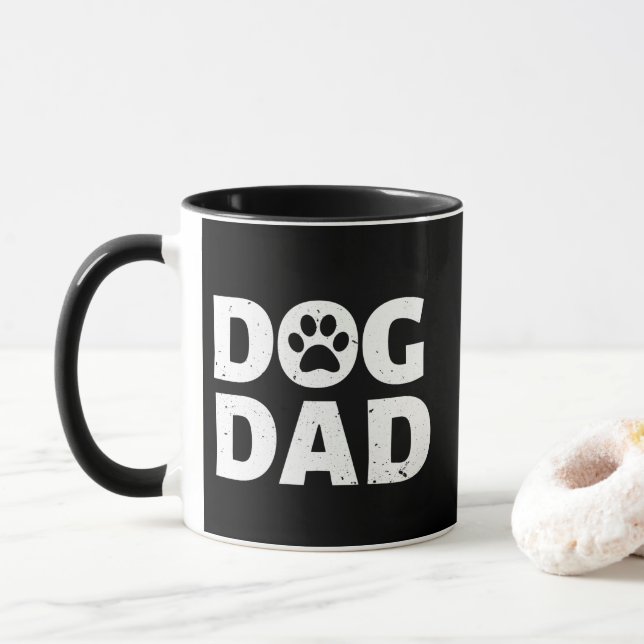 Dog Dad Photo Mug (With Donut)