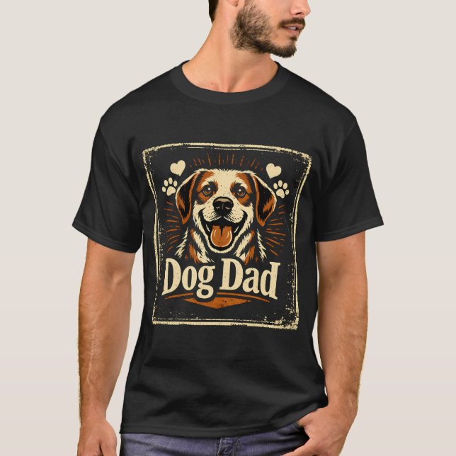 Dog Dad – Proud Canine Father Love Tee (Front)