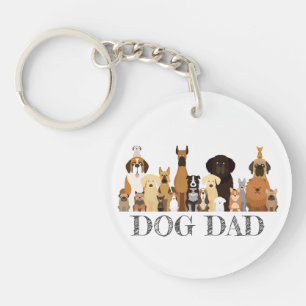 Dog DAD Shirt Doggy Friend Pet Animal Key Ring