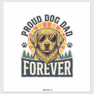 Dog Dad Shirt Vintage Golden Retriever Retro Desig