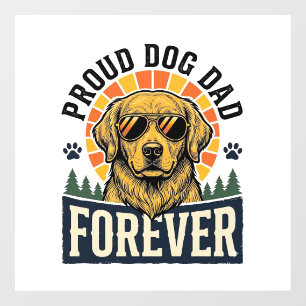 Dog Dad Shirt Vintage Golden Retriever Retro Desig