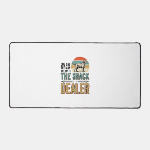 Dog Dad Snack Dealer Vintage Dog Lover Shirt_1 Desk Mat