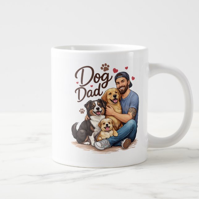 Dog Dad Squad Mug – Funny Gift for Dog Lovers (Right)