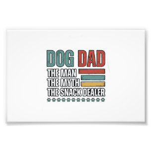 Dog Dad The Snack Dealer Vintage Paw Print Shirt_1