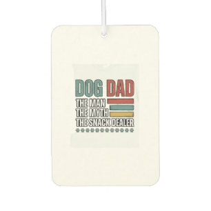 Dog Dad The Snack Dealer Vintage Paw Print Shirt_1 Car Air Freshener
