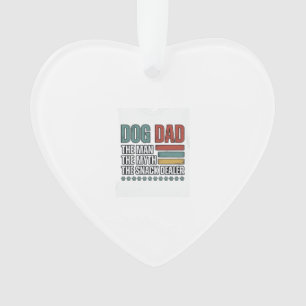 Dog Dad The Snack Dealer Vintage Paw Print Shirt_1 Ornament