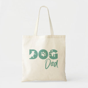 Dog Dad Tote - Teal Bag