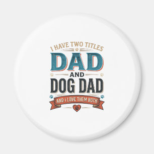 Dog Dad Vintage Engraving T-Shirt Design_1 Magnet