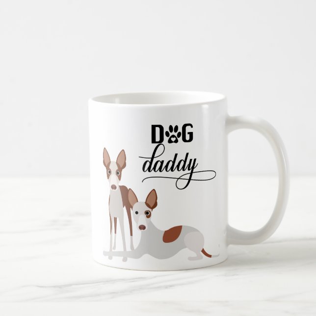 Dog Daddy Ibizan Hound Pharaoh Podenco Coffee Mug (Right)