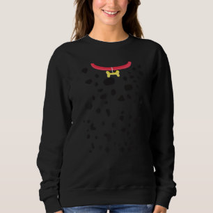 Dog Dalmatian Costume Dalmations Spots Puppy Print Sweatshirt