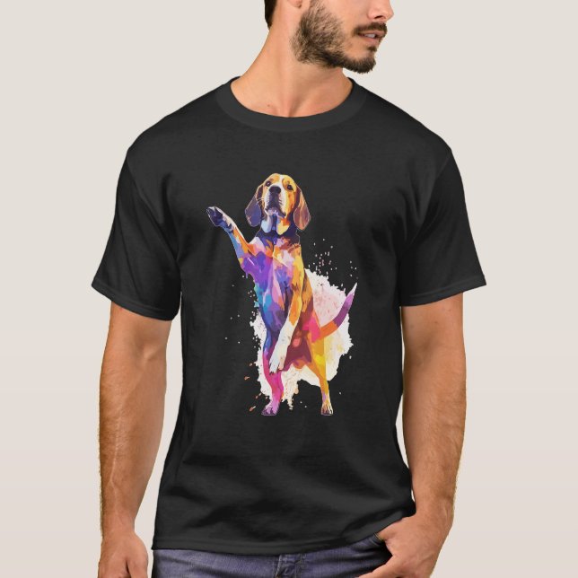 Dog Dance Competition  Dancing Beagle Dog T-Shirt (Front)