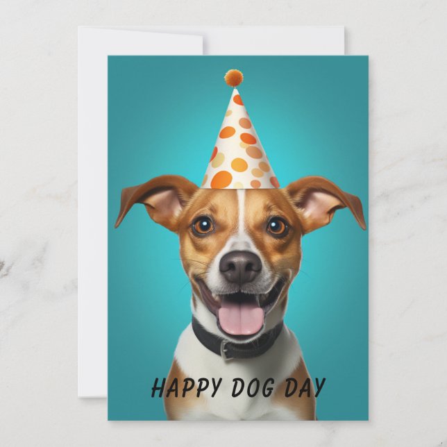 Dog Day Greeting Card – Funny Custom Pet Lover (Front)