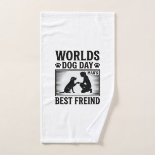 Dog Day Man’s Best Freind Vintage Hand Towel
