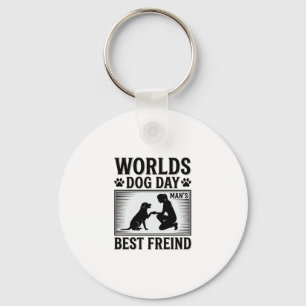 Dog Day Man’s Best Freind Vintage Key Ring