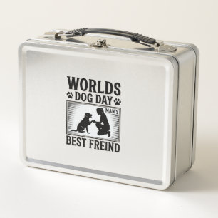 Dog Day Man’s Best Freind Vintage Metal Lunch Box