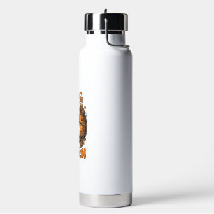 Dog Day Witch Night Halloween Wolf Moon Bats_1 Water Bottle