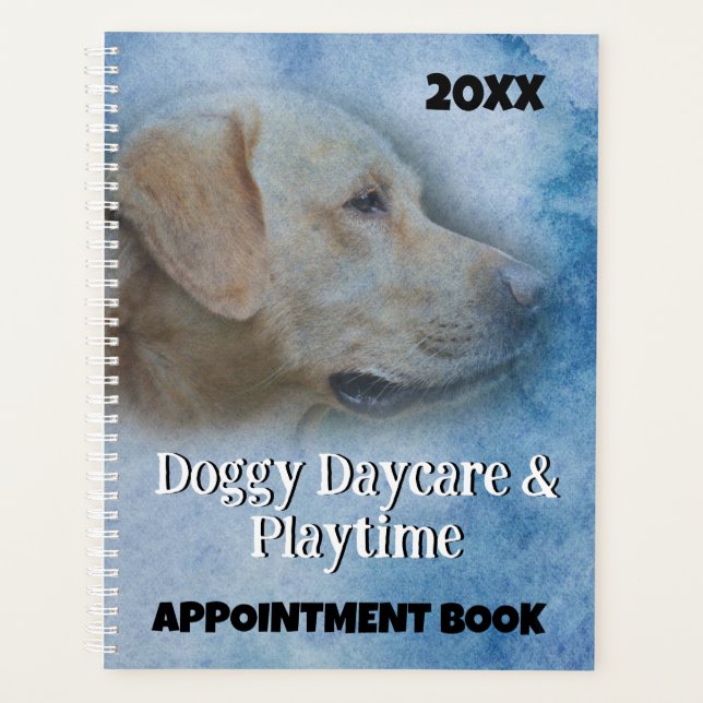 Dog Daycare Business Appointment Book Planner (Front)