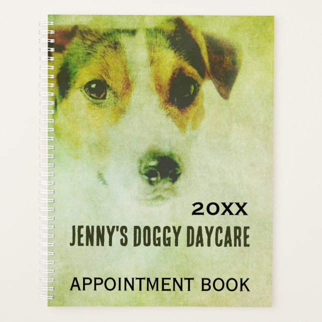 Dog Daycare Business Appointment Book Planner (Front)