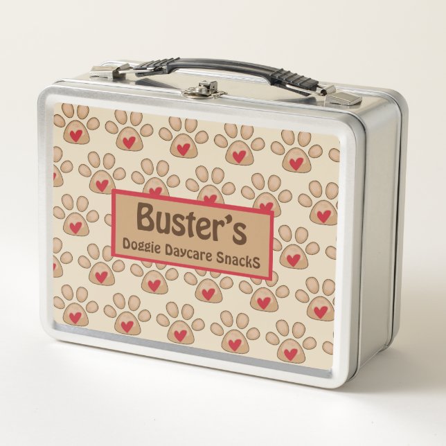 Dog Daycare Personalised Lunch Box  (Front)