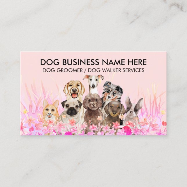 Dog Daycare Trial Pass Business Card (Front)