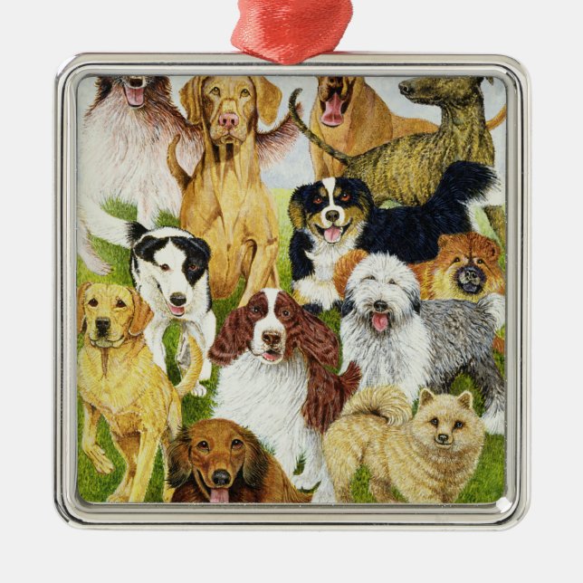 Dog Days Metal Ornament (Front)