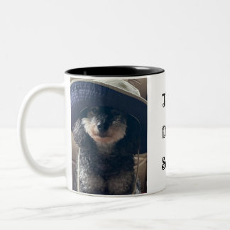 Dog days of summer mug with poodle 