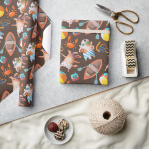 Dog Days of Summer Wrapping Paper