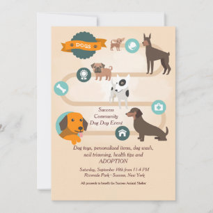Dog Daze Adoption Invitation