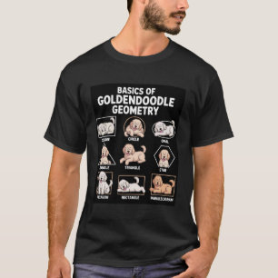 Dog Decor Geometry Math Goldendoodle Dog Funny Gol T-Shirt