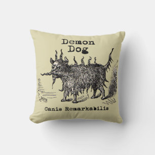 Dog Demon Vintage Funny Cute Cushion