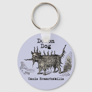 Dog Demon Vintage Funny Cute Key Ring